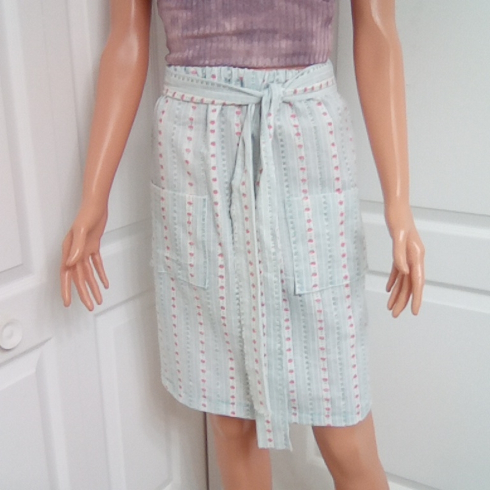 NWOT. Flannel skirt Size 16" Waist. Home Made 100% Cotton, Light Weight